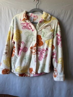 Disney 100 Collection Cream Fleece Button-Up Cardigan